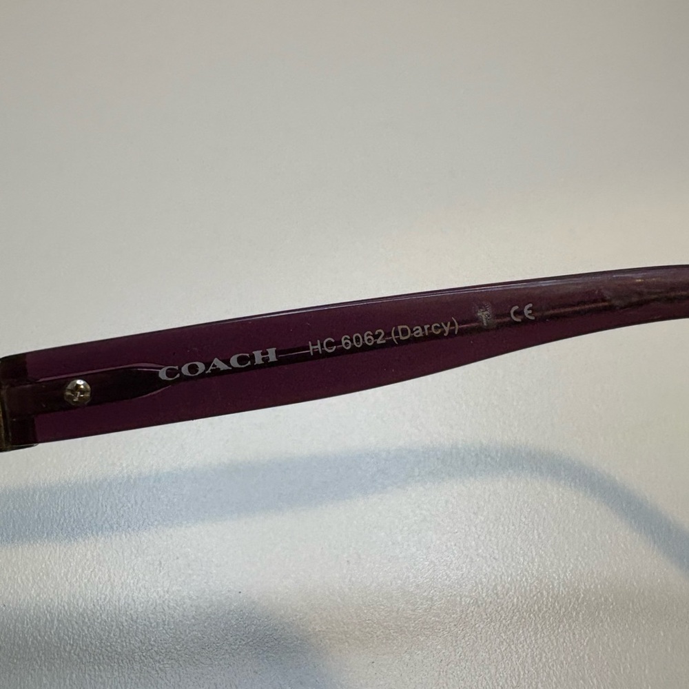 COACH EYEGLASSES HC6062(Darcy)5273‎ (Spotty Tort/Purple) 51•16•135 COACH GLASSES - Picture 10 of 12